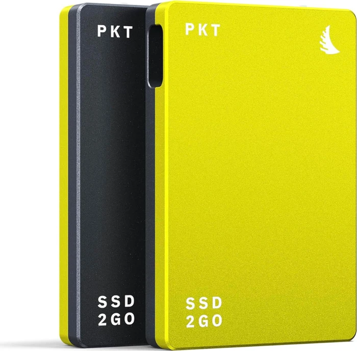 Angelbird SSD2go PKT MK3 portable SSD, schwarz/gelb, 2.5", 2TB, USB-C 3.2