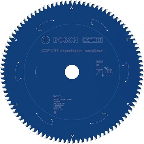 Bosch Professional Expert Aluminium Cordless Kreissägeblatt 96Z, 305x2.4x30mm, 1 Stück