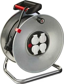 Brennenstuhl Garant S 4 E Kabeltrommel, Schuko auf 4x Schuko, 50m, IP20, H05VV-F 3G1,5