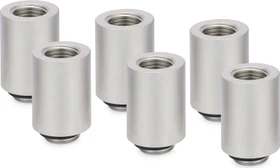 Thermal Grizzly DeltaMate Extender MF28, Verlängerung, G1/4", matt nickel, 6er-Pack