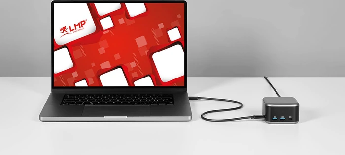 LMP PowerDock, USB-C 3.0 [Buchse], schwarz
