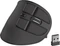 Natec Euphonie Vertical Wireless Mouse schwarz, USB/Bluetooth Vorschaubild