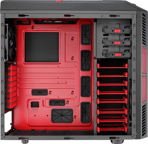 AeroCool XPredator X3 Devil Red Edition, Acrylfenster