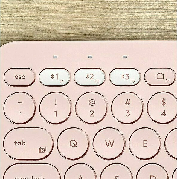 Logitech K380 Multi-Device Keyboard, Rose, Bluetooth, DE