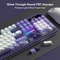 Redragon Terraflare K762 Pro Wireless, White & Purple, LEDs RGB, Mint Mambo, USB/Bluetooth, US Vorschaubild