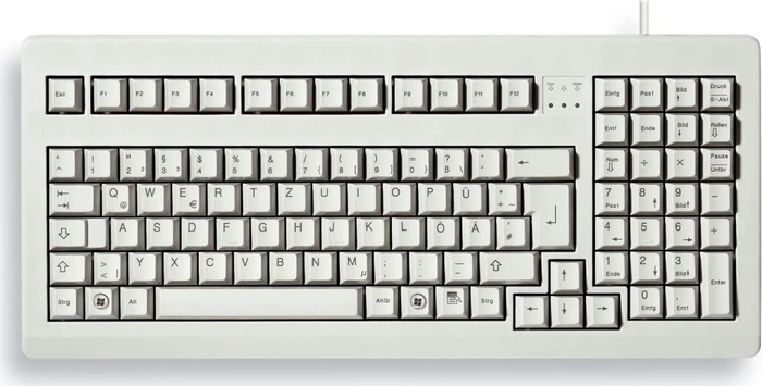 Cherry G80-1800 hellgrau, MX BLACK, PS/2 & USB, DE