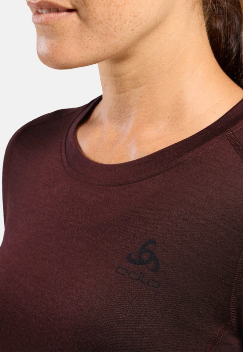 Odlo Natural Merino 200 Baselayer Funktionsshirt kurzarm fudge (Damen)