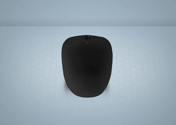 Contour Design Active Key AK-PMJ1 abwaschbare PC-Maus mit Scrollrad, schwarz, USB