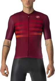 Castelli Endurance Pro Trikot kurzarm bordeaux/red orange (Herren)