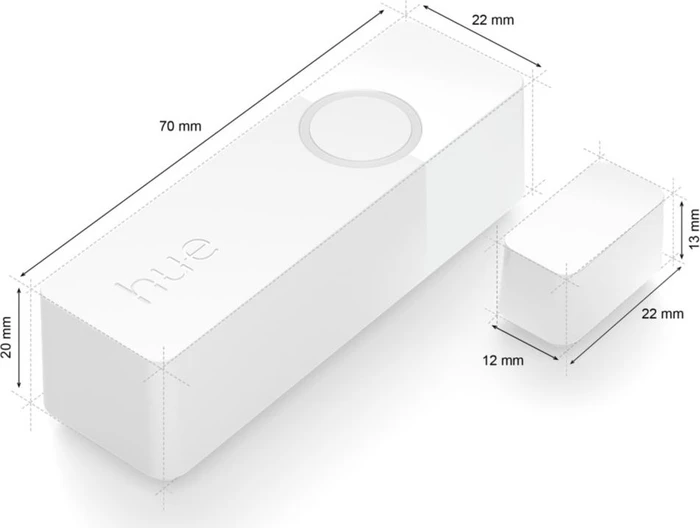Philips Hue Secure Kontaktsensor weiß, Schließ-/Öffnungssensor, 2er-Pack