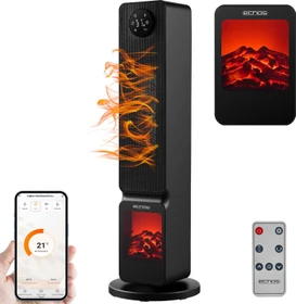 Echos WiFi Keramik-Heizlüfter mit Kaminillusion