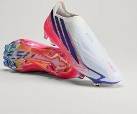adidas F50 Hyperfast Elite Laceless FG cloud white/solar purple/solar turbo