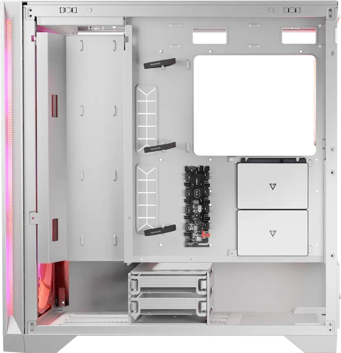 Modecom Volcano Expanse S Apex ARGB Midi, weiß, Glasfenster