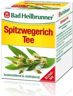 Bad Heilbrunner Spitzwegerich Tee Beutel, 8 Stück