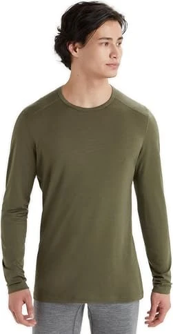 Icebreaker Merino 200 Oasis Crewe Funktionsshirt langarm loden (Herren)