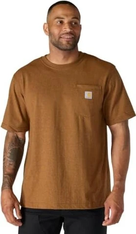 Carhartt K87 Pocket T-Shirt kurzarm oiled walnut heather (Herren)