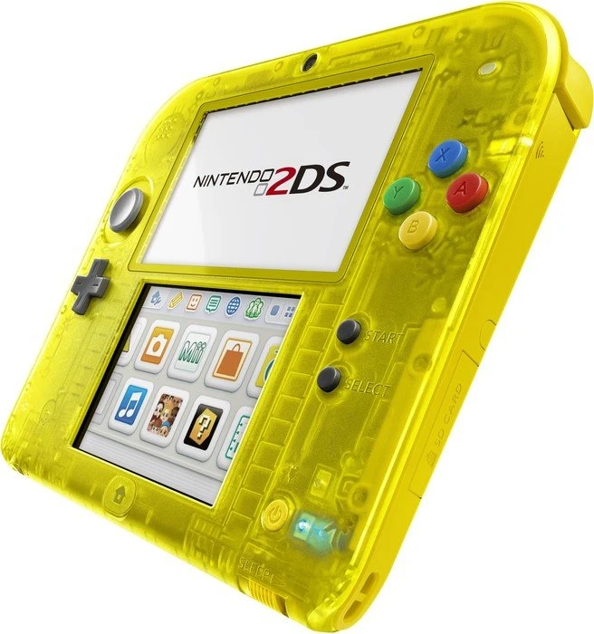 Nintendo 2DS Pokémon Gelbe Edition Bundle transparent/gelb