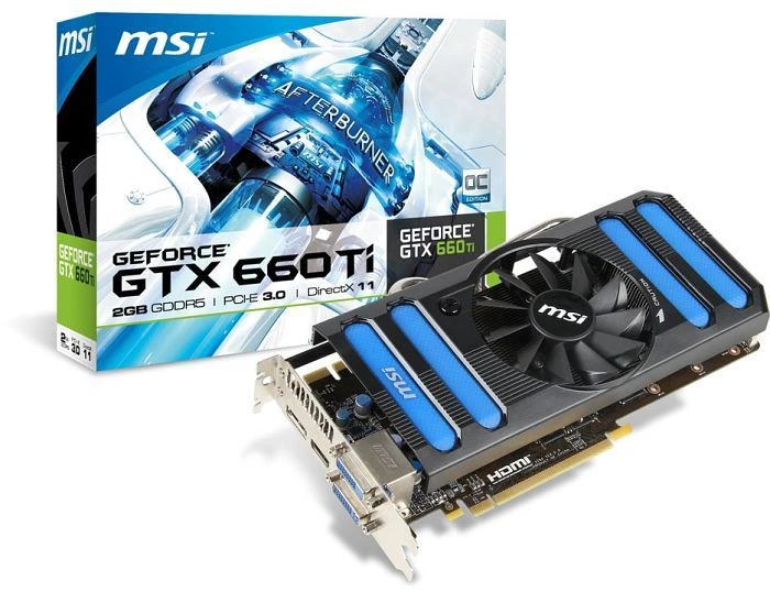 MSI GeForce GTX 660 Ti, N660Ti-2GD5/OC, 2GB GDDR5, 2x DVI, HDMI, DP
