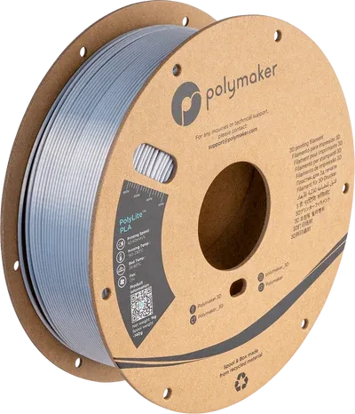 Polymaker Panchroma Silk PLA, silber, Spule, 1.75mm, 1.00kg