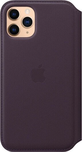 Apple Leder Folio Case für iPhone 11 Pro Aubergine