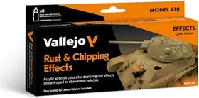 Vallejo Model Air Rust & Chipping Effects Farbset, 8-tlg.