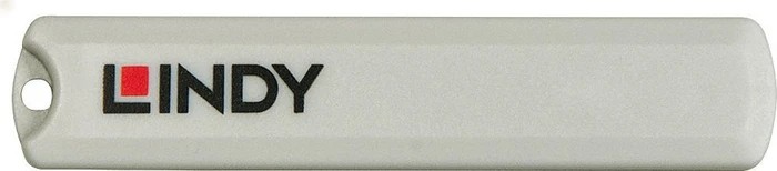 Lindy USB-C/Thunderbolt 3 Schloss mit Schlüssel, orange, 4er-Pack