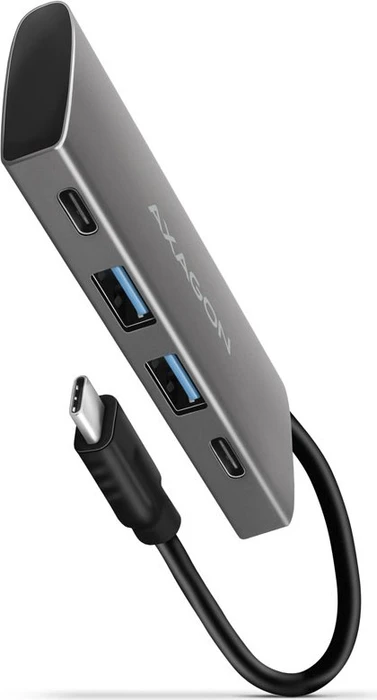 Axagon Speedster 4, USB-Hub, 2x USB-C 3.1, 2x USB-A 3.1, USB-C 3.1 [Stecker]