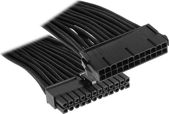 BitFenix Alchemy 24-Pin ATX Verlängerung 30cm, sleeved schwarz