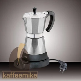 Cilio Classico 6 Elektrischer Espressokocher schwarz