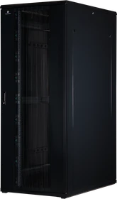 Rockstable 19" Serverschrank 42HE, Gitternetztür, IP2X, schwarz, 1200mm tief