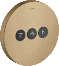 Hansgrohe AXOR ShowerSelect Ventil Unterputz rund für 3 Verbraucher brushed bronze