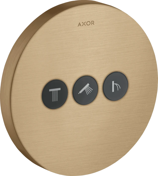 Hansgrohe AXOR ShowerSelect Ventil Unterputz rund für 3 Verbraucher brushed bronze