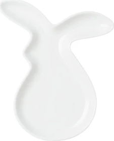 Hutschenreuther Frühlingsgrüße Hasenschale 14x19cm weiß