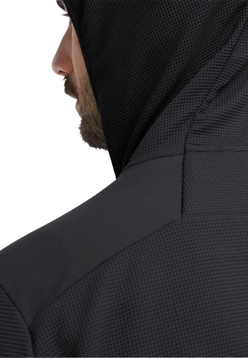 Jack Wolfskin Ridge Hike Hooded Fz Jacke schwarz (Herren)