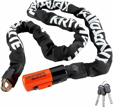 Kryptonite Evolution Series 4 1016 Integrated Chain Kettenschloss, Schlüssel