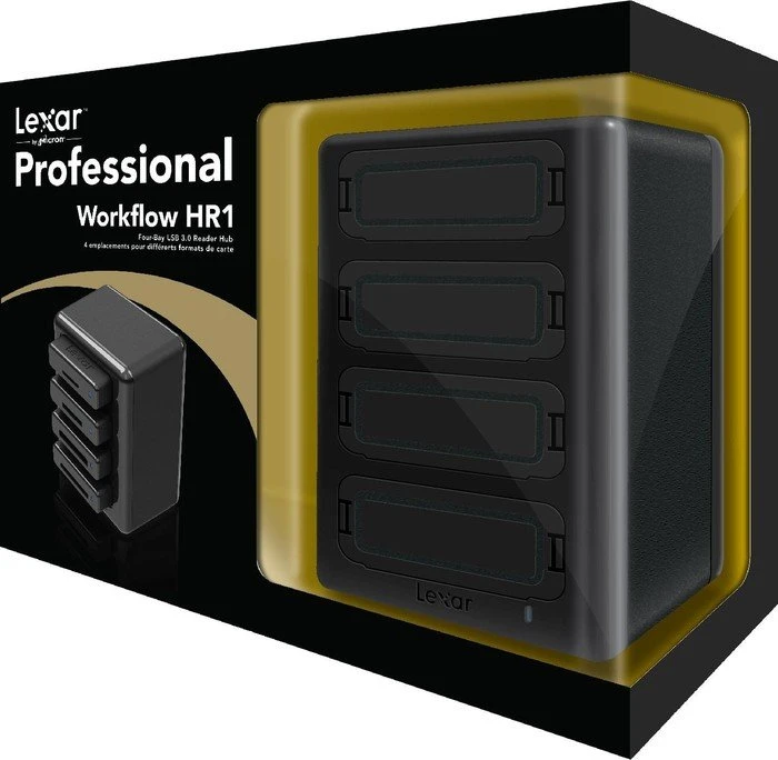 Lexar Professional Workflow Hub (HR1), USB-Hub, 4x USB-B 3.0, USB-B 3.0 [Buchse]