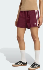 adidas Firebird Shorts maroon/cream white (Damen)
