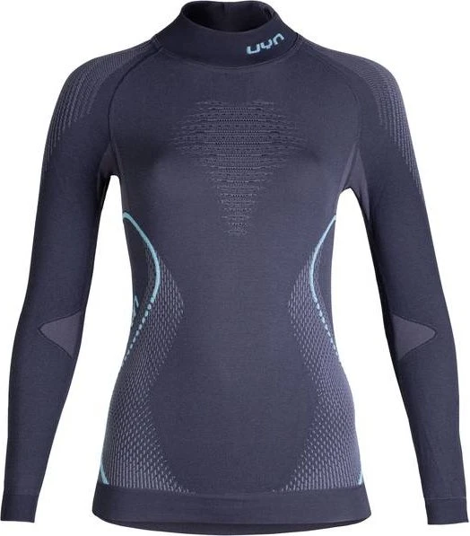 UYN Evolutyion Turtle Neck Funktionsshirt langarm charcoal/anthracite/aqua (Damen)
