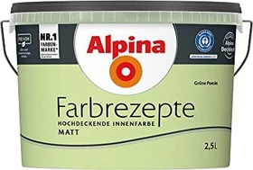 Alpina Farben Farbrezepte Innenfarbe grüne poesie matt, 2.5l