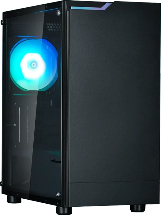 Zalman T4 Plus Black, Glasfenster
