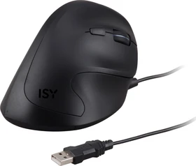 ISY IEM-2000 Ergonomic Mouse schwarz, USB
