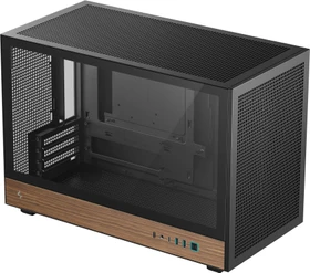 DeepCool CH260 Wood, schwarz, Glasfenster (R-CH260-BKNWM0-G-1)
