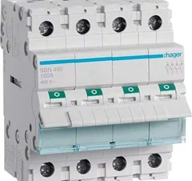 Hager Ausschalter 100A 4 Schließer 400V AC 4PLE
