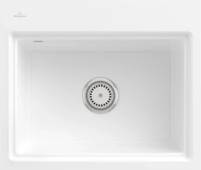 Villeroy & Boch Subway Style 60 S flat flächenbündig Becken mittig snow white