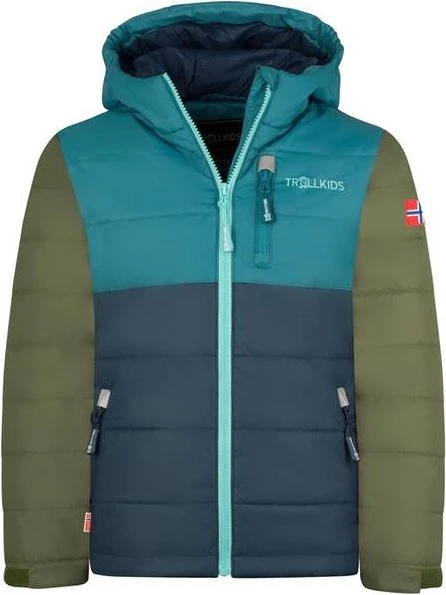 Trollkids Hemsedal Funktionsjacke dark marine/pine green (Junior)