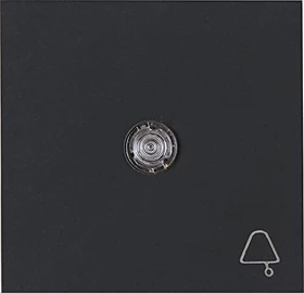 Kopp HK07 Flächenwippe mit Linse und Symbol Glocke, anthrazit