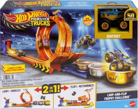 Mattel Hot Wheels Monster Trucks Loop & Flip Trophy Challenge