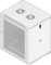 Ubiquiti 12U Rack Cabinet, 19" Wandgehäuse 12HE, Gitternetztür, weiß, 450mm tief Vorschaubild