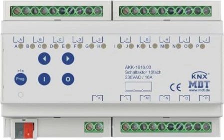 MDT Schaltaktor AKK Kompakt 16-fach, 8TE REG, 16A