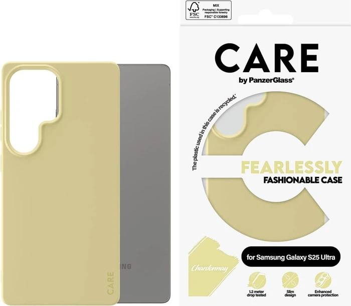 PanzerGlass Care Fashionable Case für Samsung Galaxy S25 Ultra Chardonnay